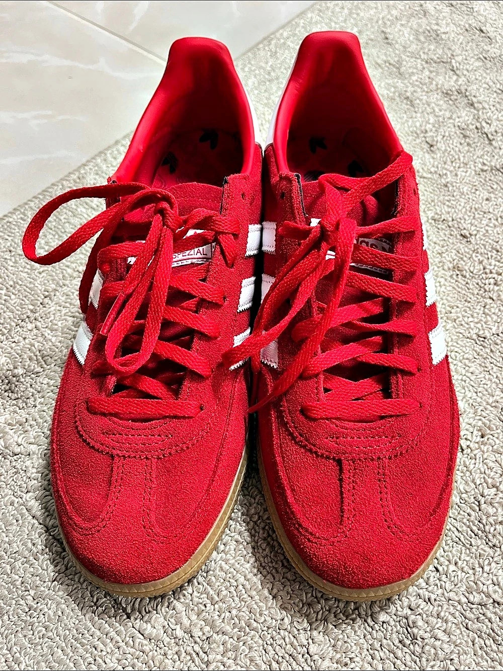 adidas Spezial Sneakers Red & White US women’s 8.5 New no box
